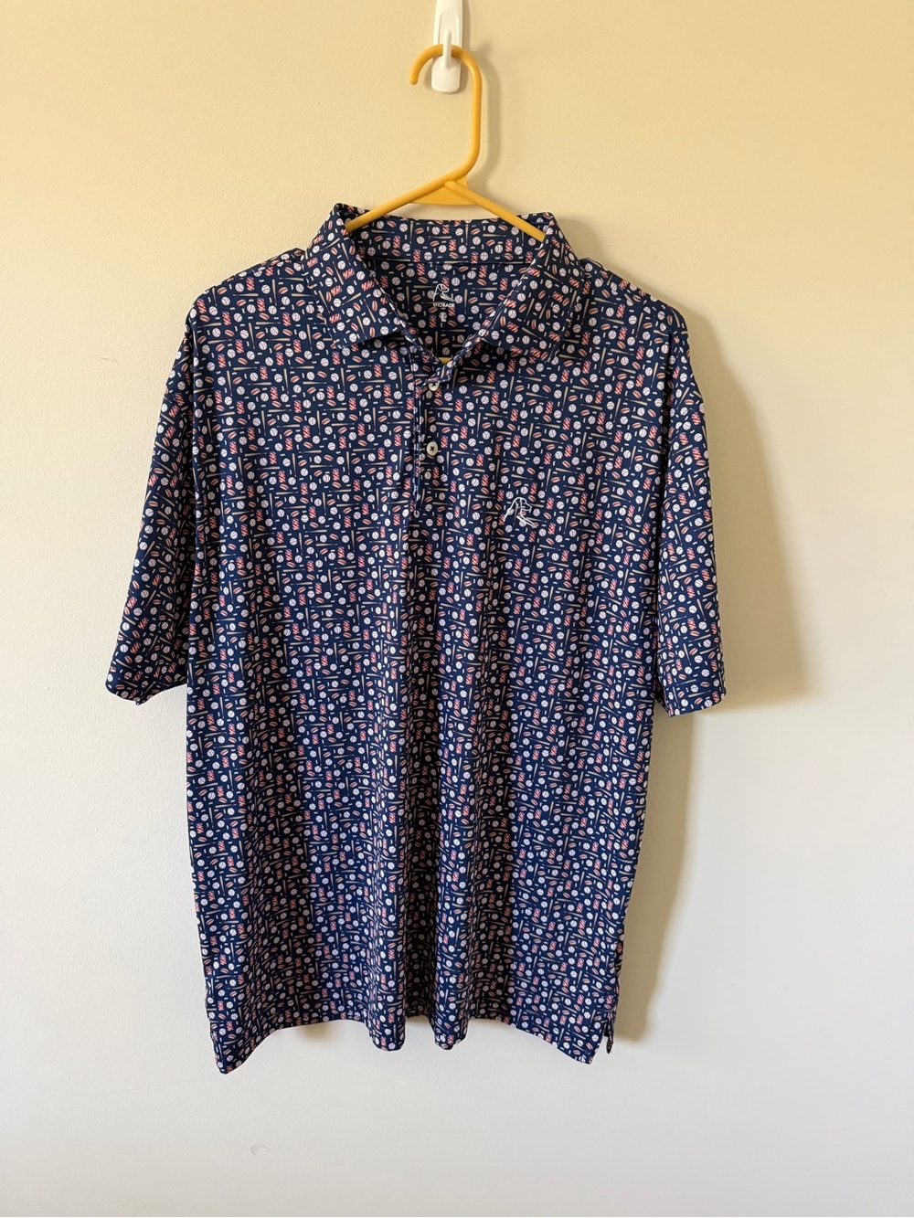 Rhoback baseball polo- large